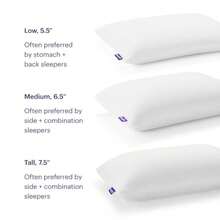Harmony Pillow Talalay Latex Foam Cooling Pillow For Combo Or Side Sleepers 360º Hex GelFlex Grid For No-Pressure Support And Luxurious Weightless Feel - Standard Medium Feel Med Height - 國王 - 高個 - 查看 3