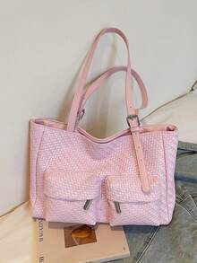 2026新款简约时尚手提包，适合办公室通勤，大容量单肩手提包，腋下挎包 - 彩色 - 查看 1