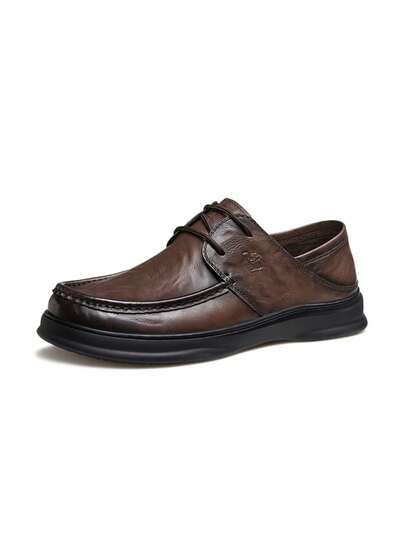 CAMEL CROWN Men's Spring Comfortable Genuine Leather Soft-Soled Classic Business Casual Shoes