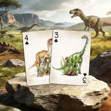 1 Set Jurassic Dinosaur Series Playing Cards, Dreamy And Thrilling, Combining Mysterious Background And Cute Messengers, Unexpected Magic Surprises In Every Game, Essential For Leisure And Entertainment - Apricot - View 7