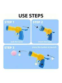 Interactive Cat Ball Launcher Toy Set, Cat Fur Ball Launcher With 20/30/50 Soft Balls, Indoor Play Exercise Toy, Strengthens Bond Between Cat And Owner, Random Color, Cat Toy, Cat Supplies - Multicolor - View 5