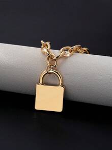 1 pieza Collar colgante personalizado de estilo punk casual y de moda para hombres - Amarillo Oro - Ver 4