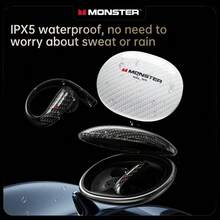 Monster MQO37 无线蓝牙 6.0 降噪耳机，Hi-Fi 立体声音乐，高清通话，IPX5 防水运动耳机带麦克风 - 查看 7