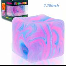A Mini Stress Ball For Both Kids And Adults! 3cm Gel-Filled, Super Satisfying High-Density Squeeze! Bright Colors, Soothes Anxiety – A Great Focus Tool For Students In Class And A Perfect Desk Stress Reliever! - Màu xanh lam - Xem 6