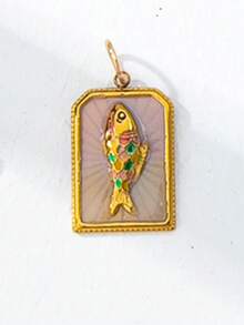 DIY彩色绳线珐琅吊坠套装，女士适用 - 可互换沙滩风和复古风吊坠（鱼、心形、龙虾、樱桃、蝴蝶结） - 绳线项链配件 - 完美打造个性化礼物和创意时尚造型 - 彩色 - 查看 54