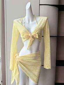 Swim Gear Sets - Yellow [Mesh Style] - View 10
