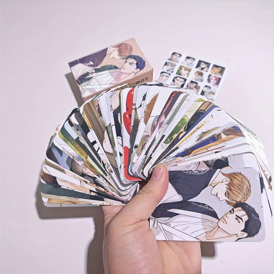 1pc Magical Anime Flashcards - 60 Cards + 32 Stickers: Double-Sided Photo Album With LOMO Cards & Bookmarks, Vivid Anime Character Designs, Exquisite Craftsmanship And Realistic Portraits, Suitable For Display Or Collection - Multicolor - View 1