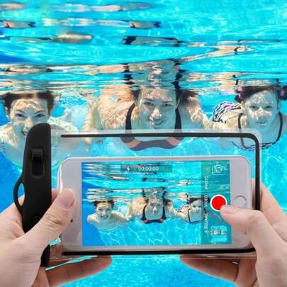 1 Túi đựng điện thoại chống nước phát sáng trong bóng tối, chất liệu PVC, túi điện thoại chống nước trong suốt có dây đeo, thích hợp cho bơi lội, túi điện thoại cảm ứng chống nước, túi điện thoại phát sáng, túi chống nước, túi đựng điện thoại chụp ảnh dưới nước khi bơi lội thể thao ngoài trời, có thể đựng son môi, cọ trang điểm, đồ chăm sóc da, điện thoại, tiền xu, vật dụng nhỏ, thích hợp cho gia đình, làm quà tặng, đi nghỉ mát, lễ hội (Halloween, Giáng sinh), phong cách Bohemian.