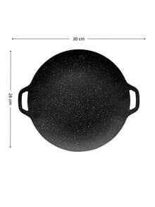 Sartenes Antiadherente, Sartén Redonda para Barbacoa al Aire Uso en Estufas de Inducción y Cocina de Gas un Utensilio de Cocina Portátil y Multiusos para una Alimentación Más Sana en Casa o en un Día de Campo, Ofrece Limpieza Cómoda y Gran Durabilidad, su Mango está Pensado para Colgarla y Liberar Espacio. - Ver 6