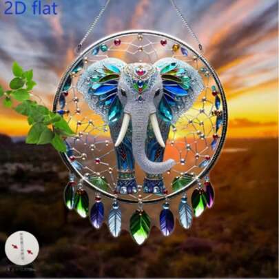 Đồ trang trí hoa và chim màu xanh dương dạng phẳng 2D bằng acrylic, thích hợp cho sân vườn, hiên nhà, phòng ngủ, văn phòng, trang trí mùa xuân trong nhà và ngoài trời, món quà tân gia hoặc sinh nhật lý tưởng, quà tặng ngày lễ cho gia đình và bạn bè.