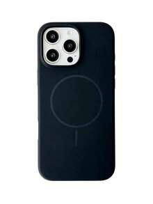 Liquid Silicone Magnetic Phone Case Compatible With IPhone 16 Pro Max Waterproof Shockproof Anti-Fall Scratch Resistant - màu đen - Xem 6
