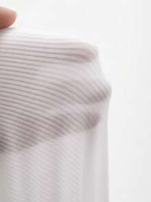 Áo kiểu ren dài tay gợi cảm dành cho nữ - Áo ôm dáng với chi tiết ren thanh lịch. - trắng - Xem 6