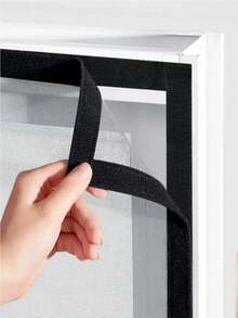 1PC Mosquito Nets For Window,Anti-Mosquito Window Screens,Mesh Anti Insect Air Tulle Invisible Grey Fiberglass Mosquitoes And Flies Summer Against Mosquitoes And Flies - Gray Mesh Black Edge - View 4