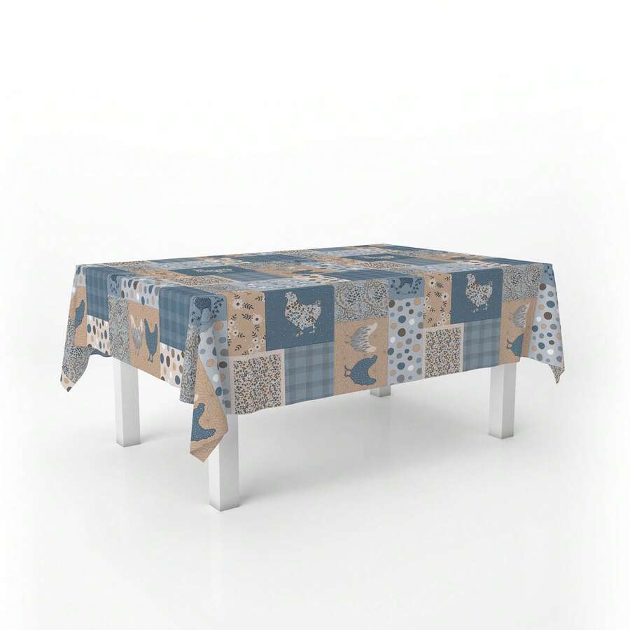 Kiva Waterproof And Stain-Resistant Oilcloth Tablecloth In Sizes From 100x140 To 300x140 Cm And Round 140 Cm - Oilcloth Tablecloth: Protection And Style For Your Table - Available In 12 Designs - 選項 2 - 查看 1