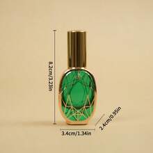 10ml Gold/Silver Electroplated UV Spray Perfume Bottle, Glass Empty Bottle For Cosmetic Water/Essence Sample Refilling - View 5