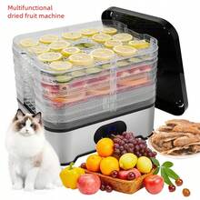 OBOVAY 5-Layer Electric Food Dehydrator With Digital Timer And Temperature Control, Suitable For Making Healthy Snacks, Fruits, Vegetables, Meats, Herbs And Pet Treats - Multicolor - View 6