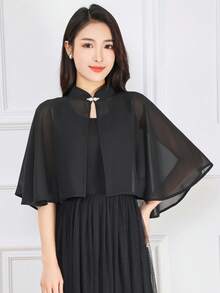 Lightweight Chiffon Shawl, Suitable For Dresses, Jumpsuits, Qipao As Outerwear - Multicolor - View 2