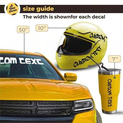 1 Piece Customized Design Product: Personalized Name - Name Tag Identifier For Phone Cases, Various Items In Life ~ Vinyl Decals For Car Windows, Boats - Automotive Sports Style Windshield Graphics - Name Letter Car Vehicle Door Banner - Custom Vinyl Sticker