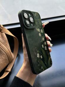 1 chiếc ốp lưng điện thoại bảo vệ dạng dây xích, họa tiết hoa cổ điển, mắt mèo, nền đen, tương thích với Apple, chống rơi vỡ, phiên bản quốc tế, không phải phiên bản nội địa. - Nhiều màu - Xem 5