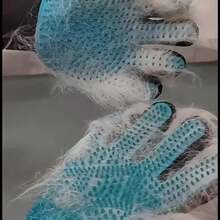 2-Piece Pet Grooming Gloves With Deshedding And Massage Functions, Deshedding Gloves For Dogs And Cats To Remove Loose Fur, Cat-Cleaning And Fur-Rubbing Gloves, Pet Grooming Massage Gloves For Cats, Deshedding Gloves And Brushes - 2個 - 查看 4