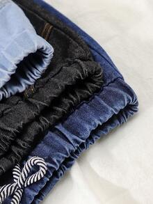 Bộ 3 quần short denim mùa hè cho bé trai, quần Bermuda mỏng mềm mại thoải mái, trang phục quần jean cho trẻ nhỏ. - Nhiều màu - Xem 4