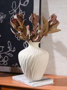 1个陶瓷花瓶，干花/鲜花容器，家居装饰桌面摆件 - A - 查看 1