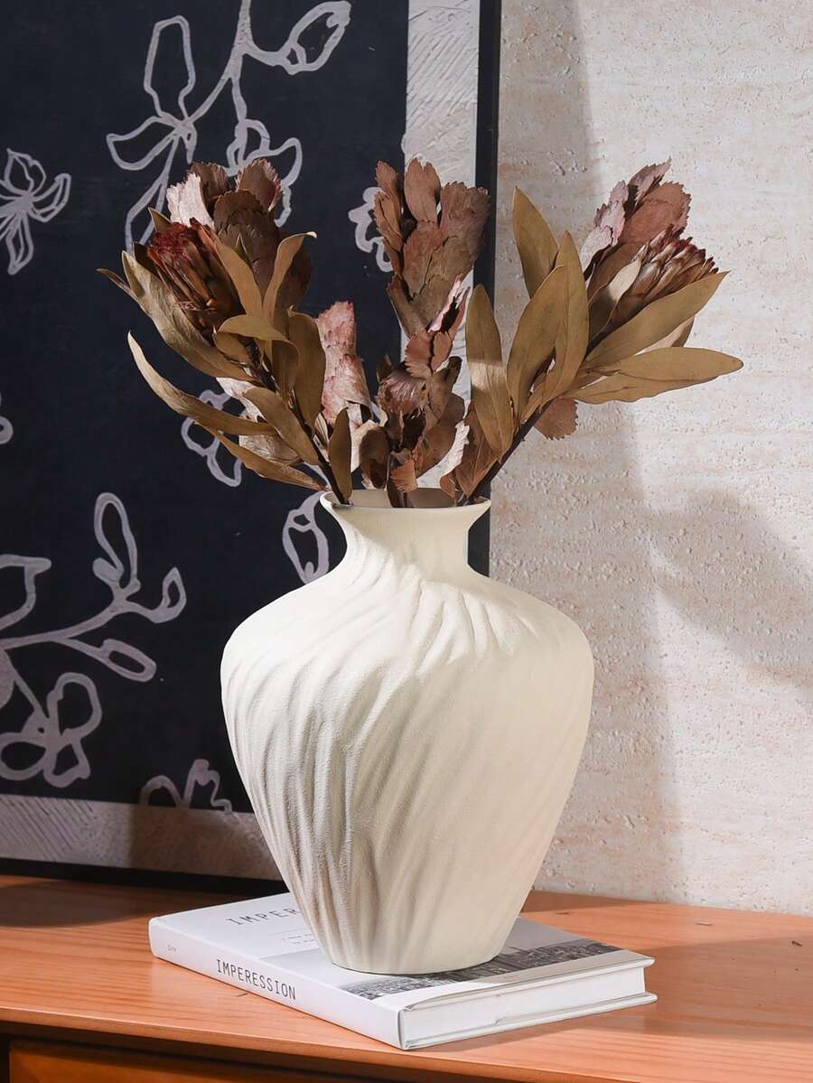 1个陶瓷花瓶,干花/鲜花容器,家居装饰桌面摆件 - A - 查看 1