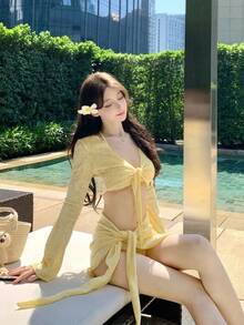 Swim Gear Sets - Yellow [Mesh Style] - View 4
