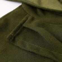 Vintage Hooded Cloak Costume, Medieval Renaissance Hooded Cape For Role Play Party, Unisex - Army Green - View 4