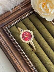Elegant Women's Quartz Watch, Suitable For Daily Wear, Birthday/Graduation Gift, Party Accessory - Gold - View 7