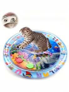 升级加厚防摔猫咪戏水垫，室内猫咪降温戏水垫，互动猫玩具，让猫咪独立玩耍 - 彩色 - 查看 8