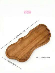 1/3pcs Handcrafted Foot-Shaped Wooden Tray, Multi-Purpose Kitchen Storage Tray, Tableware Service Tray, Breakfast Tray, Wooden Tray, Tea Tray. Suitable For Placing Cakes, Desserts, Breads, Coffees, Etc. Applicable For Restaurants, Kitchens, Desktops, And Suitable For Mother's Day, Thanksgiving, Easter And Other Holidays. - View 7
