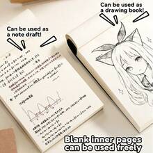 Tập giấy ghi chú kẻ ô trắng khổ A6 dày, 100 tờ/200 trang, giấy nháp bài kiểm tra cho học sinh, sổ tay xé rời, giấy ghi chú cao cấp tối giản. - A - Xem 2