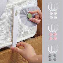 Bộ 4 kẹp cố định ga trải giường (Chỉ cố định ga trải giường, không cố định nệm) - Kẹp cố định ga trải giường cải tiến, dây buộc ga trải giường, kẹp ga trải giường chịu lực, dây buộc góc giường, phù hợp với mọi kích cỡ nệm, lý tưởng cho sử dụng hàng ngày trong gia đình (Không áp dụng cho chăn hoặc nệm dày hơn 25cm) - Nhiều màu - Xem 14