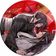 1pc Mo Dao Zu Shi Themed Wei Wuxian & Lan Wangji Badge, Anime Merchandise, Backpack Charm, BL Gift - Multicolor - View 2