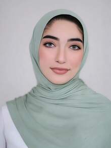 1 pieza Hiyab de mujer de jersey, hiyab de modal, tela de sudor, unicolor, suave y sedoso, cómodo y transpirable, pañuelo, turbante de jersey, chal de 180cm*70cm, adecuado para uso diario, al aire libre, oración, culto, playa, vacaciones - Multicolor - Ver 21