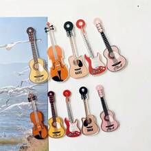 5/10Pcs Guitar Instruments Refrigerator Sticker Photo Fixed Magnet Home Decor Gift Gift - Guitar - View 3