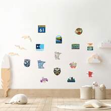 61张明尼苏达州主题贴纸，可用于剪贴簿、日记本、笔记本电脑、保险杠、滑板、水瓶、收藏品、笔筒、笔记本、电脑、手机等，为您的生活增添许多乐趣，是送给成年人的完美礼物。 - 查看 7