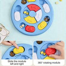 New Dog Snack Hiding Toy, Puzzle Toy Boredom Reliever, Interactive Slow Feeder Dog Bowl, Pet Supplies - Baby Blue - View 2