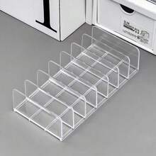 Clear Acrylic CD Storage Rack, CD Display Stand Holds Up To 14 Standard CD Cases, For Media Rack Storage And Organization - Clear - View 9