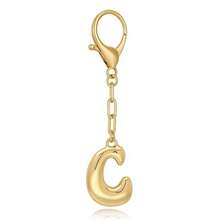 Llavero con colgante de letra de burbuja chapado en 18K - multicolor - Ver 22