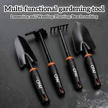 3/4/5pcs 2-In-1 Gardening & Beach Multifunctional Tool Set | Heavy Duty Tool Kit | Multipurpose Shovel & Rake Set For Planting, Digging, Shell Collecting And Beach Strolling - A - View 12
