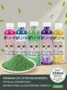 PETSIN 一瓶250毫升猫砂除臭剂，立即消除异味和尿味，99.9%除臭，宠物除臭剂，适用于猫。，宠物空气清新剂，也适用于其他小动物 - 彩色 - 查看 7