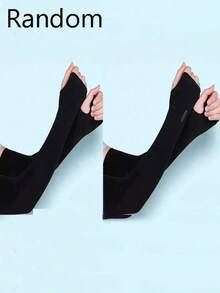 Random/Sun Protection Arm Sleeves, Unisex Compression Arm Warmers For Golf, Basketball, Cycling, Fishing, Driving, Running, Rowing, Gardening - Solid Color - View 13