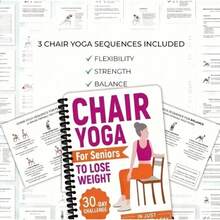 30-Day Chair Yoga Challenge: A Daily 10-Minute Guide To Easy Weight Loss For Seniors And Beginners (With Spiral-Bound Exercise Manual) - 1pc - View 4