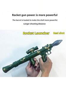 Toy RPG Rocket Launcher Model With Missile, Chicken Cannon Barrle Design, Fun Mortar Gift - Multicolor - View 6