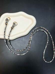 1条奢华水钻手机挂绳，长款，斜挎式，女士款，高端全水钻挂链，新款精致闪亮水钻腕链，高级感应包链，百搭网红挂饰，相机防丢绳 - 彩色 - 查看 12