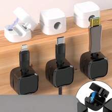 15 piezas Clips magnéticos para cables [Gestión de cables ajustable y suave], Clips organizadores de cables de uso múltiple para coche y oficina, Clips adhesivos para sujetar cables para el hogar, la oficina, el escritorio, el teléfono, el coche, la pared, la mesita de noche - Multicolor - Ver 1