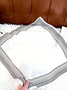 2pcs Women's Silk Scarf Set With Zinc Alloy Scarf Clips - Multicolor - View 4