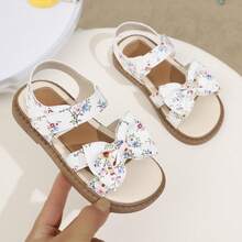 Dép xăng đan kiểu công chúa mới cho trẻ em, dép đế bằng dày, hở mũi, thoải mái, đế mềm mại cho bé gái, phù hợp cho trẻ lớn, cỡ lớn. - Nhiều màu - Xem 15